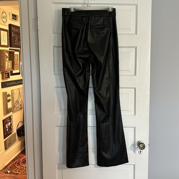 NWT Windsor Black Flare Faux Leather Pants - Picture 4 of 4